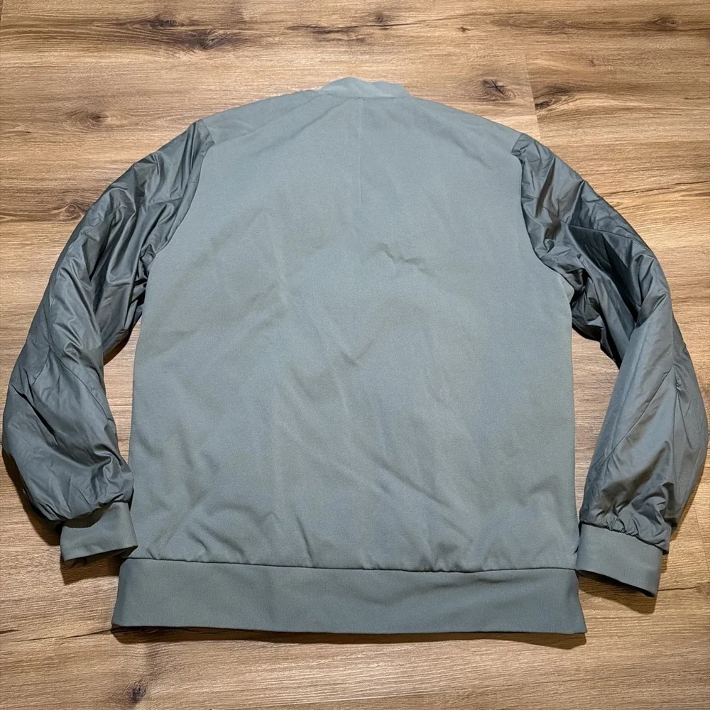 Lululemon Reversible Jacket Mens LARGE Green About Face Bomber Puffer Goose Down